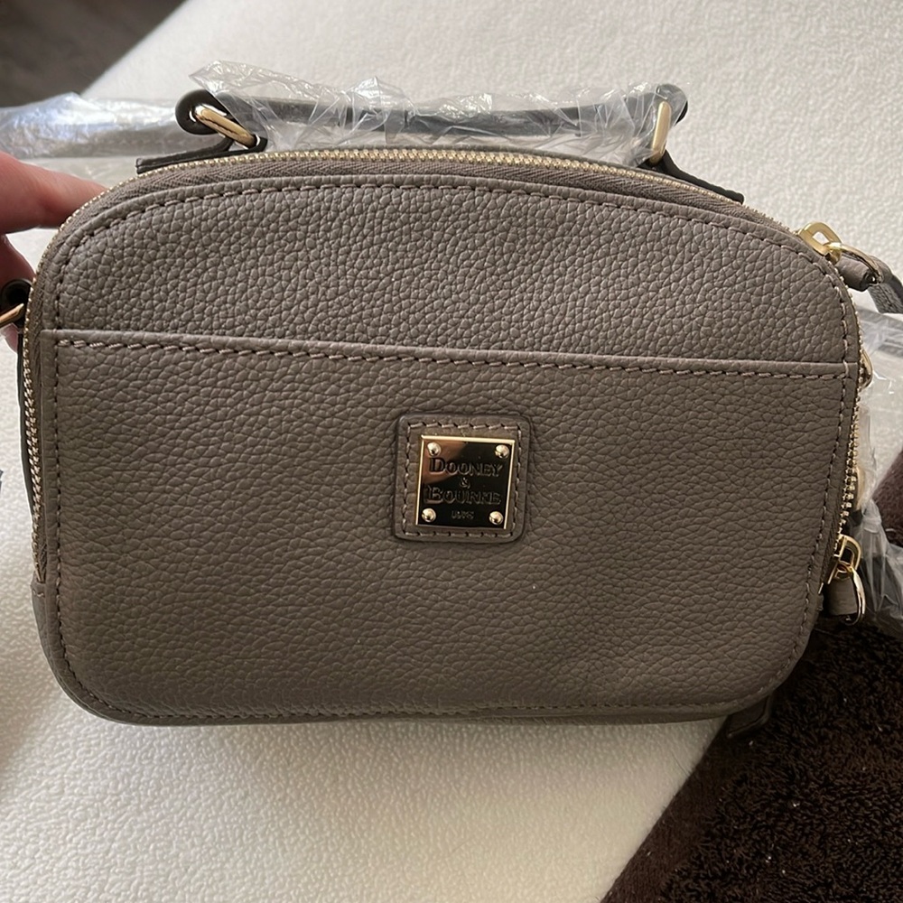 Dooney and Burke Ambler crossbody. Taupe